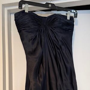 Laundry By Shelli Segal Elegant Navy Strapless Dress